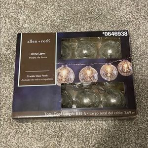 Allen+Roth crackle glass string lights